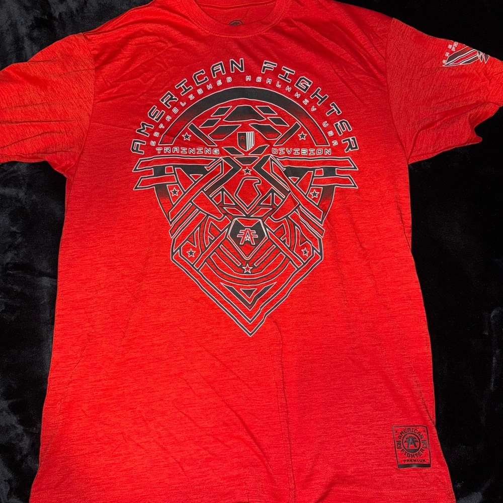 American Fighter Vibrant Red Short Sleeve Tee